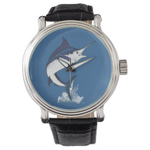 Atlantische blauwe marlijn horloge