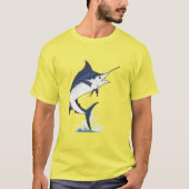 Atlantische blauwe marlijn t-shirt (Voorkant)