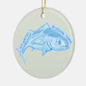 Atlantische blauwvintonijn keramisch ornament (Links)