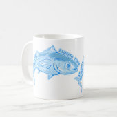 Atlantische blauwvintonijn koffiemok (Voorkant links)