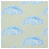 Atlantische blauwvintonijn stof (Swatch)