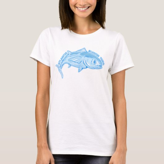 Atlantische blauwvintonijn t-shirt (Voorkant)