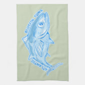 Atlantische blauwvintonijn theedoek (Verticaal)