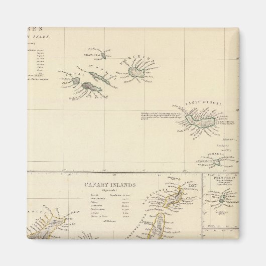 Atlantische eilanden magneet (Voorkant)