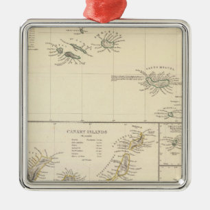 Atlantische eilanden metalen ornament