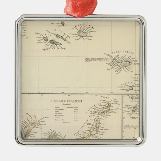 Atlantische eilanden metalen ornament (Voorkant)