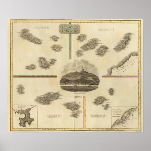 Atlantische eilanden poster (Voorkant)