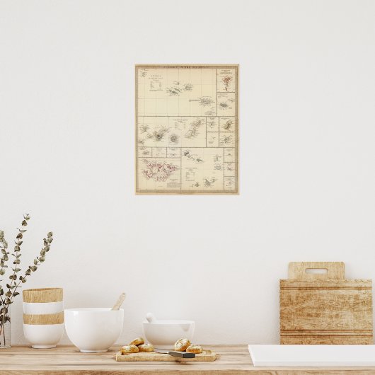 Atlantische eilanden poster (Keuken)