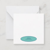 Atlantische golven notitiekaartje (Achterkant)