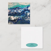 Atlantische golven notitiekaartje (Voorkant / Achterkant)
