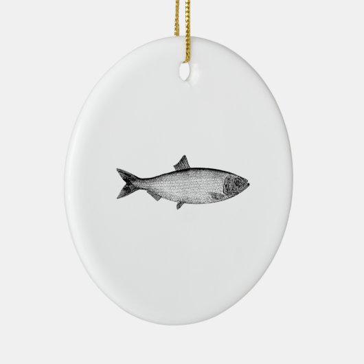 Atlantische haring van Zee Keramisch Ornament (Rechts)