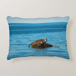 Atlantische havenzegel accent kussen