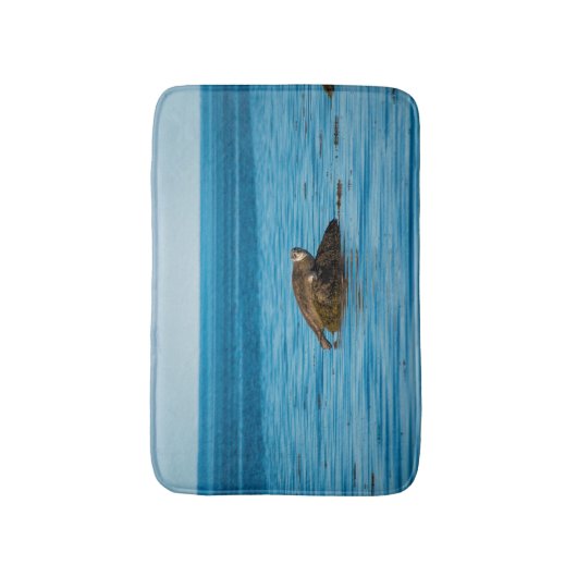 Atlantische havenzegel badmat (Voorkant Verticaal)