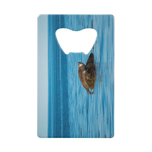 Atlantische havenzegel creditkaart flessenopener (Voorkant)