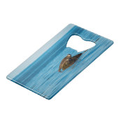 Atlantische havenzegel creditkaart flessenopener (Achterkant Gekanteld)