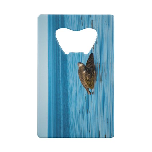 Atlantische havenzegel creditkaart flessenopener (Achterkant)