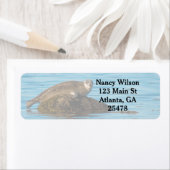 Atlantische havenzegel etiket (Insitu)