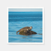 Atlantische havenzegel servet (Voorkant)