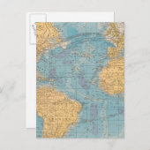 Atlantische kaart (Voorkant / Achterkant)