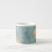 Atlantische kaart espresso kop (Voorkant)