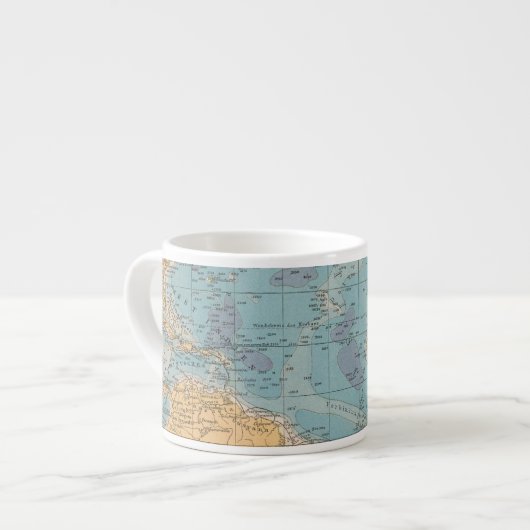 Atlantische kaart espresso kop (Links)