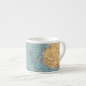 Atlantische kaart espresso kop (Voorkant rechts)