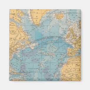 Atlantische kaart magneet