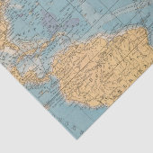 Atlantische kaart tissuepapier (Detail)