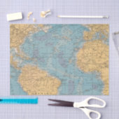 Atlantische kaart tissuepapier (Craft)