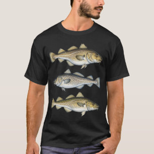 Atlantische kabeljauw t-shirt