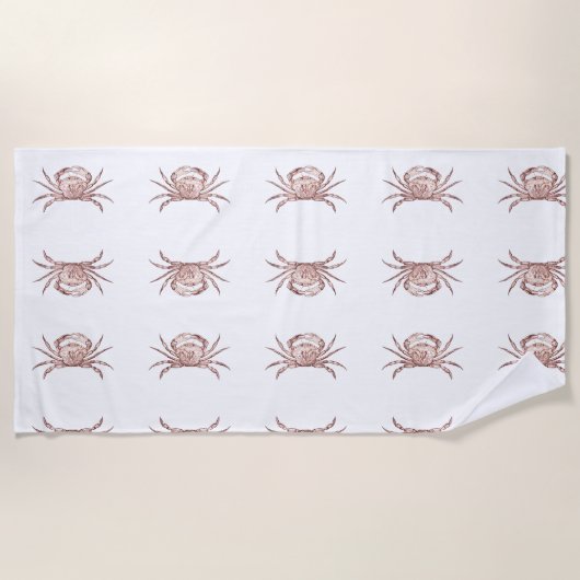 atlantische krab strandlaken (Voorkant)