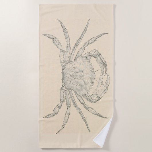 atlantische krab strandlaken (Voorkant)