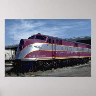 Atlantische kustlijn EMD E-6A, Vintage van 1940 Poster