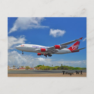 Atlantische landing met de maagd in Tobago Briefkaart