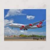 Atlantische landing met de maagd in Tobago Briefkaart (Voorkant)