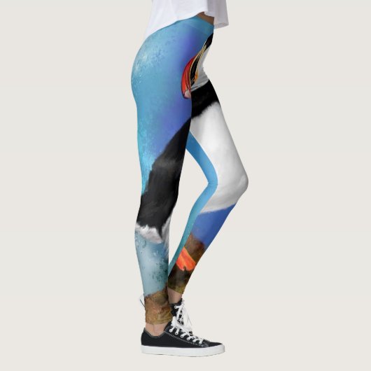 Atlantische Leggings van Puffin Bird - Schilderen (Rechts)