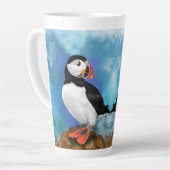 Atlantische Mok van Puffin Bird - Painting (Linkerhoek)