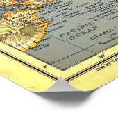 "Atlantische Oceaan: 1939 - Gedetailleerd MOP ... Poster (Hoek)