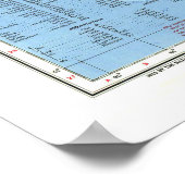 " Atlantische Oceaan: 1955 - Gedetailleerd MOP ... Poster (Hoek)