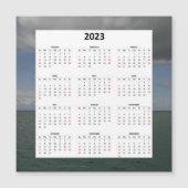 Atlantische Oceaan 2023 Magnetische Kalender (Voorkant)