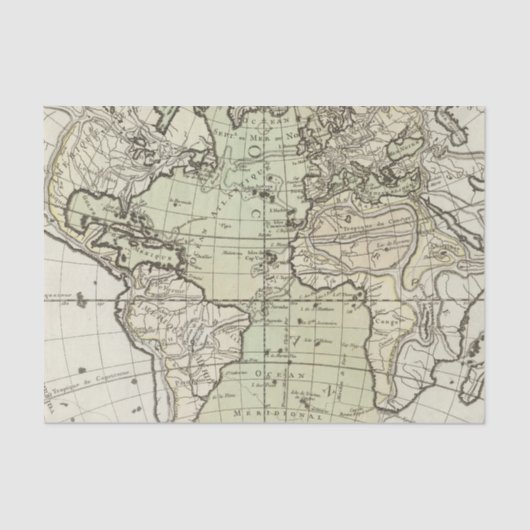 Atlantische Oceaan 3 Tissuepapier (Voorkant)