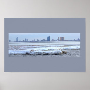 Atlantische Oceaan Bevroren Poster