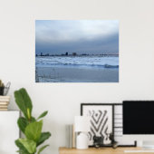 Atlantische Oceaan Bevroren Poster (Thuiskantoor)