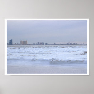Atlantische Oceaan Bevroren Poster
