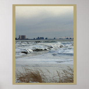 Atlantische Oceaan Bevroren Poster