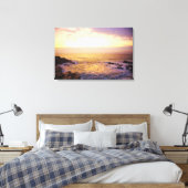 Atlantische Oceaan bij zonsopgang, uitzicht uit Po Canvas Afdruk (Insitu (Slaapkamer))