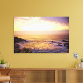 Atlantische Oceaan bij zonsopgang, uitzicht uit Po Canvas Afdruk (Insitu (Woonkamer))