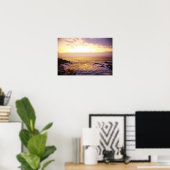 Atlantische Oceaan bij zonsopgang, uitzicht uit Po Poster (Thuiskantoor)