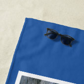 Atlantische Oceaan blauwe strand handdoeken (In situ)