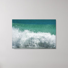 Atlantische oceaan Brekende krullende golf Canvas Afdruk